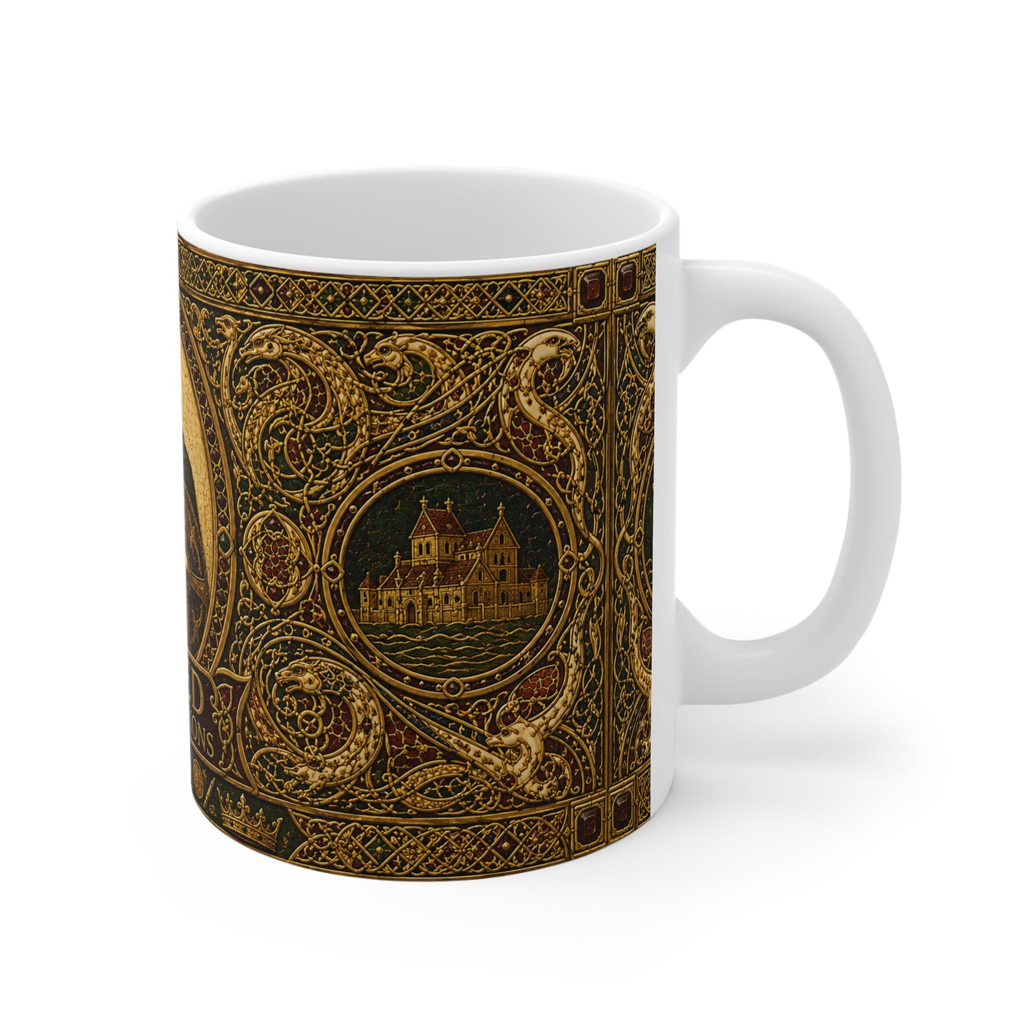 Alfred King of Saxons Mug — Anglo-Saxon History Gift for Medieval Enthusiasts