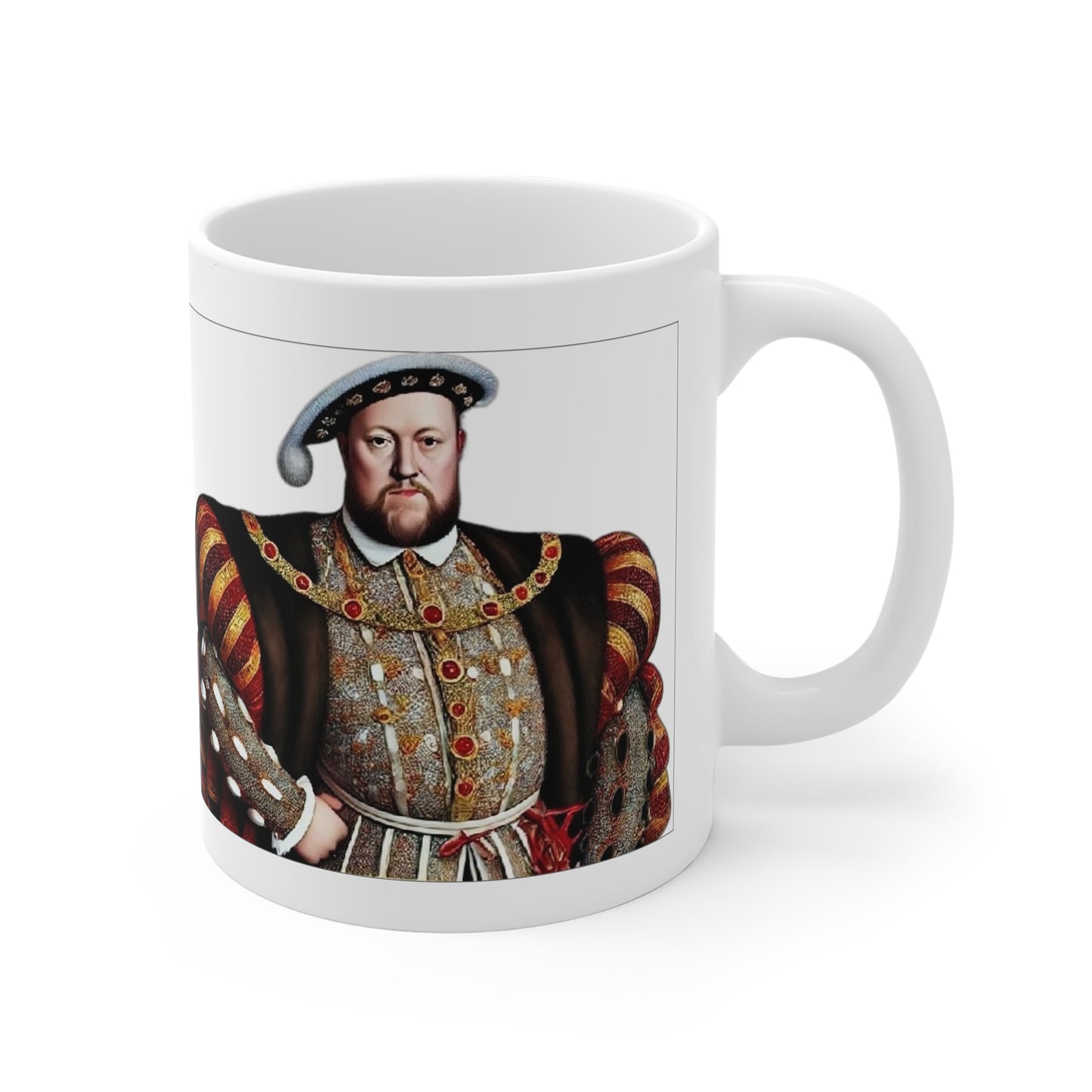 White Henry VIII Portrait Mug