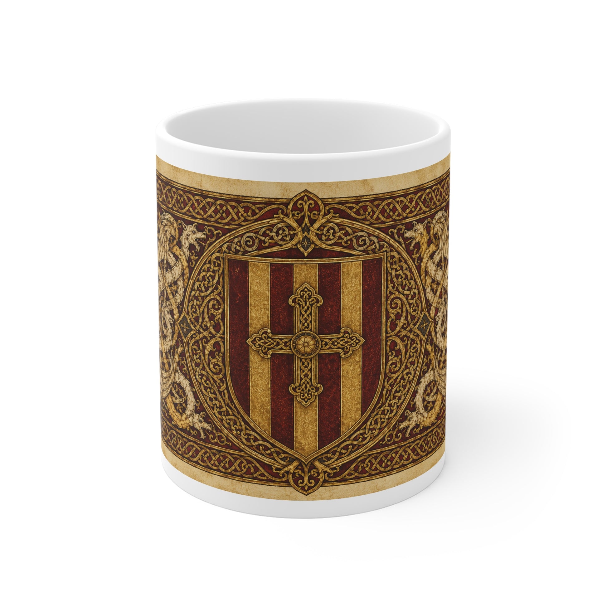 Kingdom of Northumbria Mug — Anglo-Saxon Heraldic History Gift