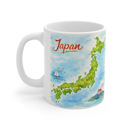 Japan Atlas Mug — Travel Gift for Japan Lovers & Expats