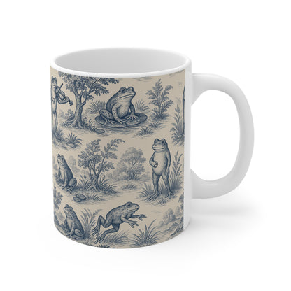 Frog Themed: Toile de Jouy Coffee Mug