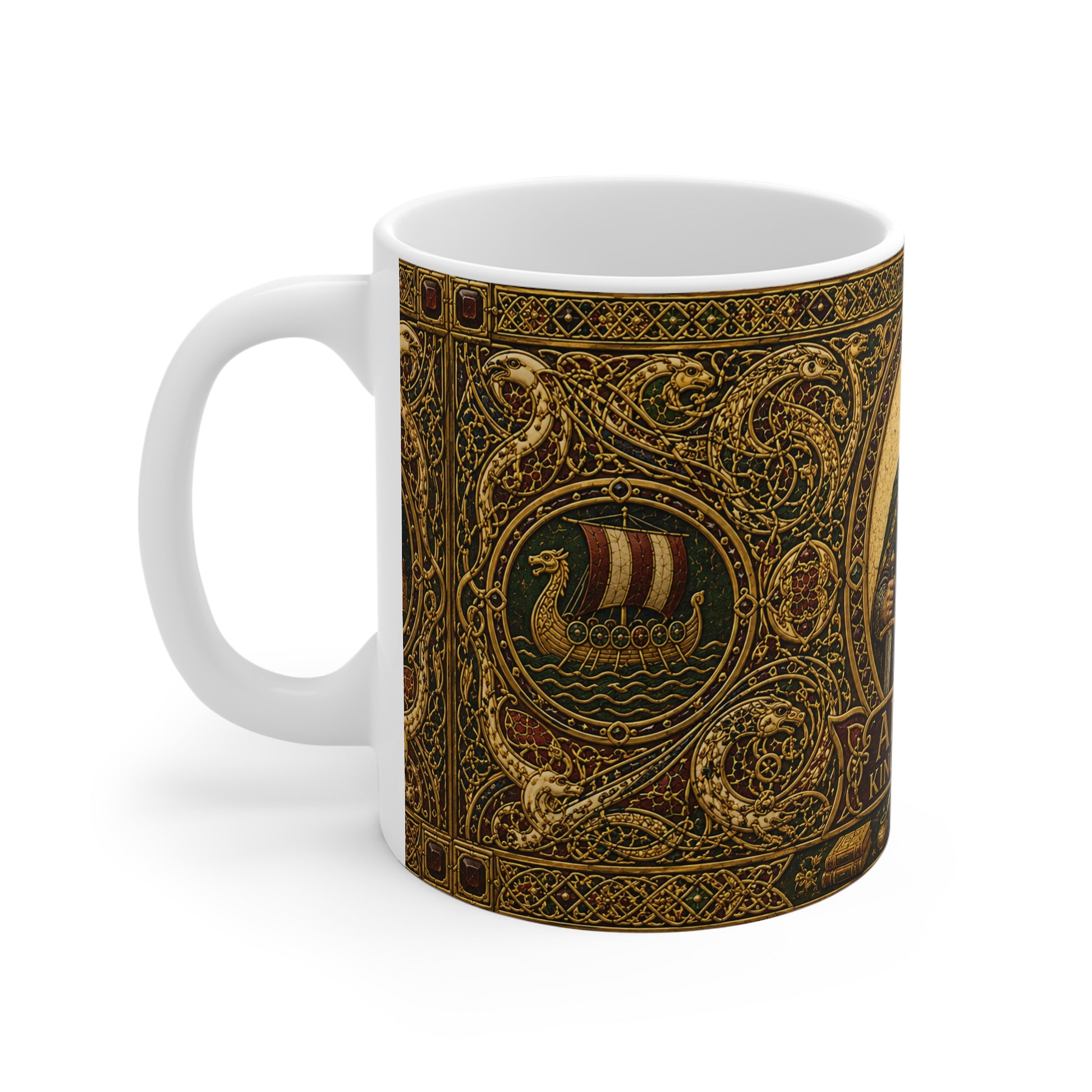 Alfred King of Saxons Mug — Anglo-Saxon History Gift for Medieval Enthusiasts
