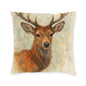 Majestic Stag Throw Cushion — Wildlife Gift for Country Home Decor