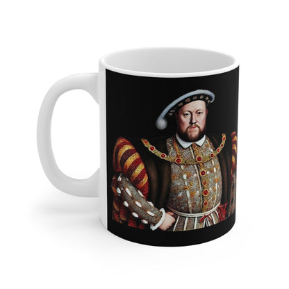 Black Henry VIII Portrait Mug