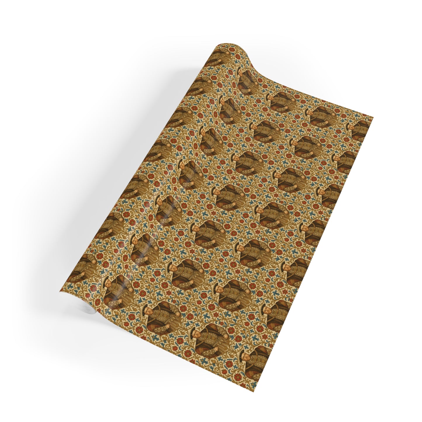 Henry VIII Tudor Rose Christmas Wrapping Paper