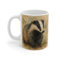 Watercolor Badger Mug