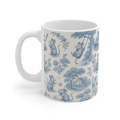 Mice Themed: Toile de Jouy Coffee Mug
