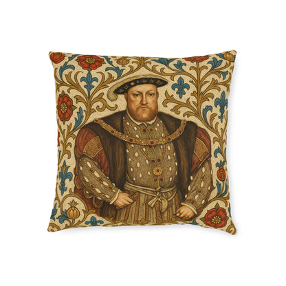 Henry VIII Tudor Rose Cushion — Regal History Gift Throw Pillow
