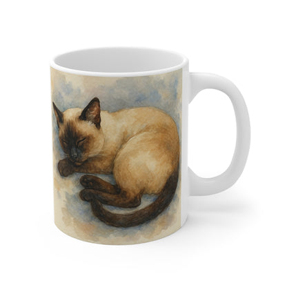 Watercolor Siamese Cat Mug