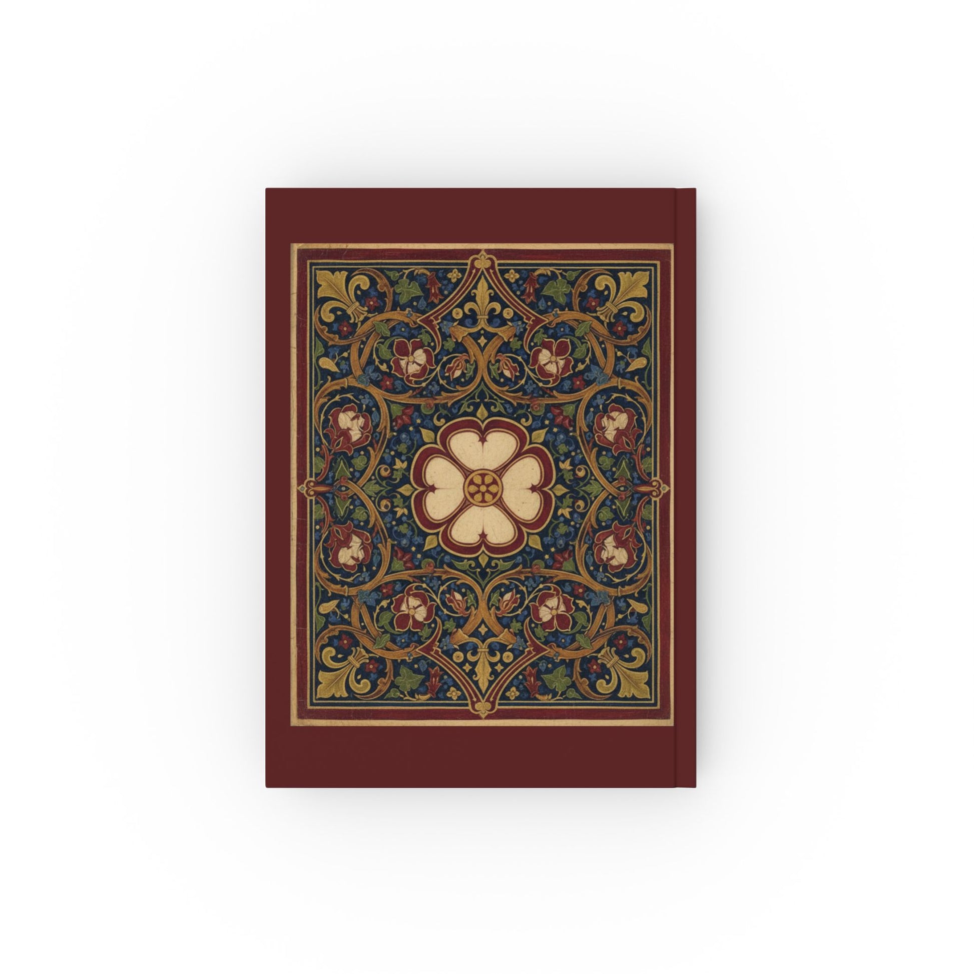 Tudor Rose Hardback Journal — Vintage Pattern Notebook for History Lovers