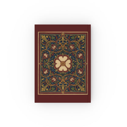 Tudor Rose Hardback Journal — Vintage Pattern Notebook for History Lovers