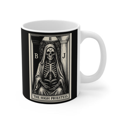 The High Priestess Skeleton, Tarot Card Mug