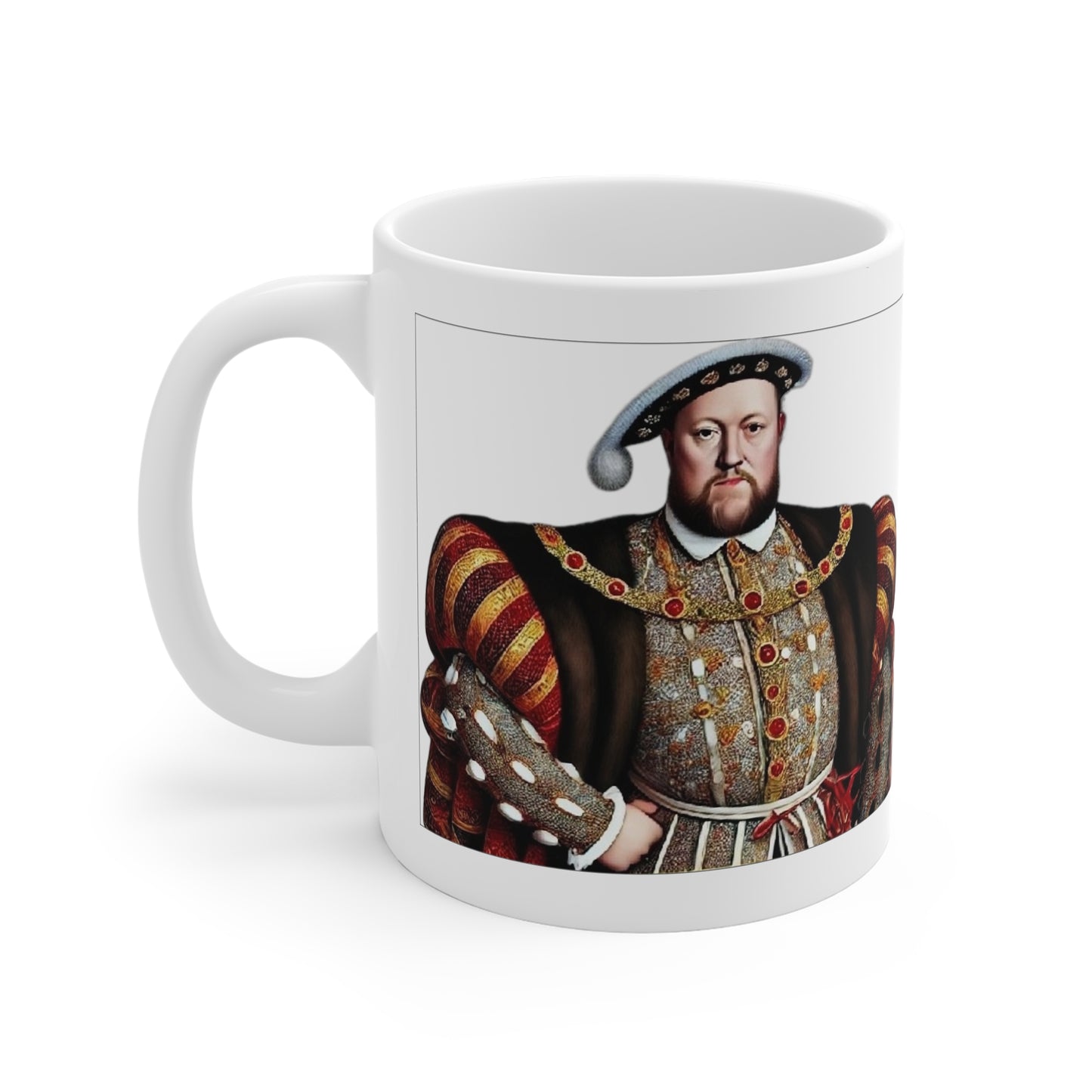 White Henry VIII Portrait Mug