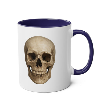 Two Tone Skull Coffee Mug