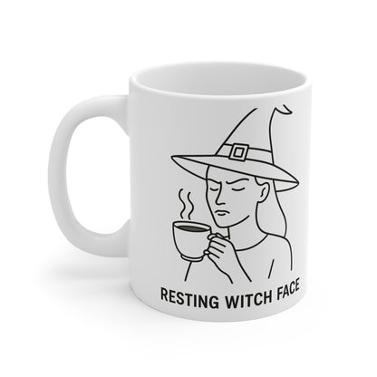 Resting Witch Face Coffee Mug