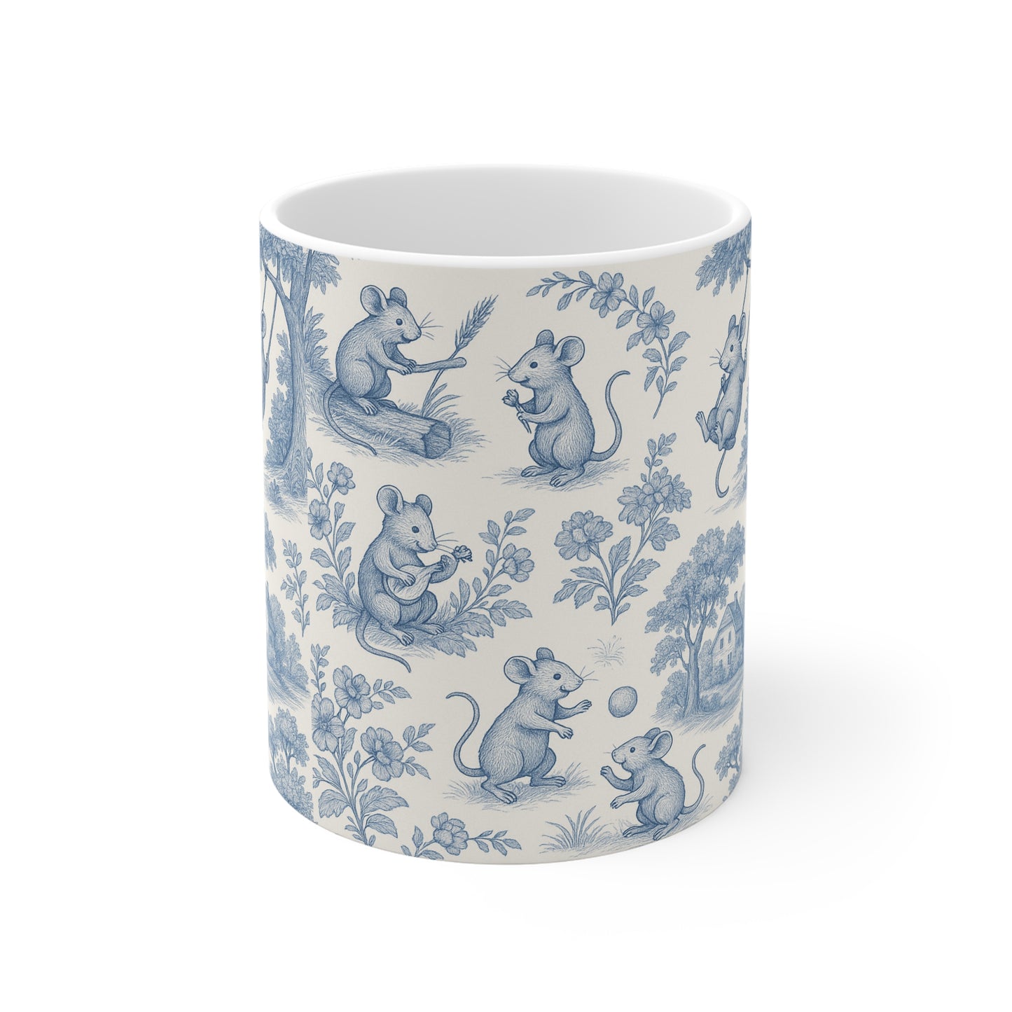 Mice Themed: Toile de Jouy Coffee Mug