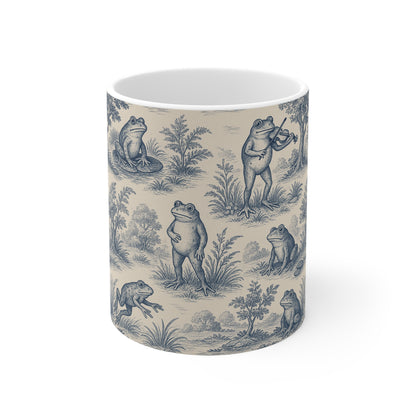 Frog Themed: Toile de Jouy Coffee Mug