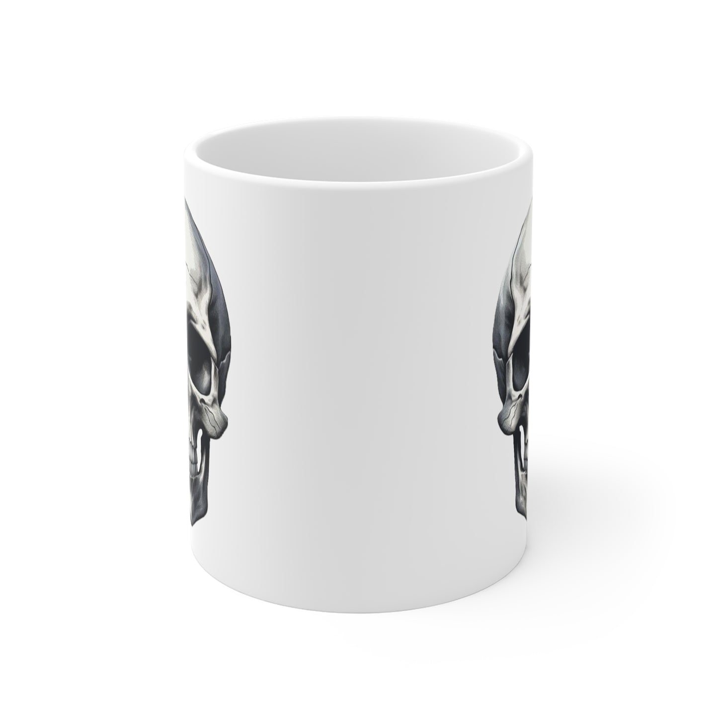 White Skull Mug