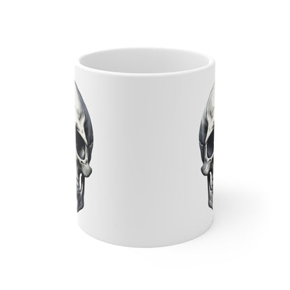 White Skull Mug