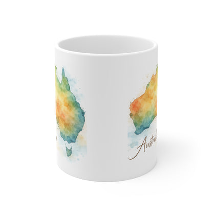 Australia Atlas Mug — Travel Gift for Aussies & Australia Lovers