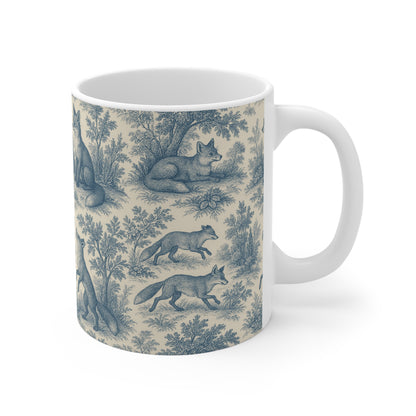 Fox Themed: Toile de Jouy Coffee Mug