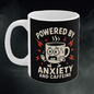 Anxiety and Caffeine, Funny Coffee Mug