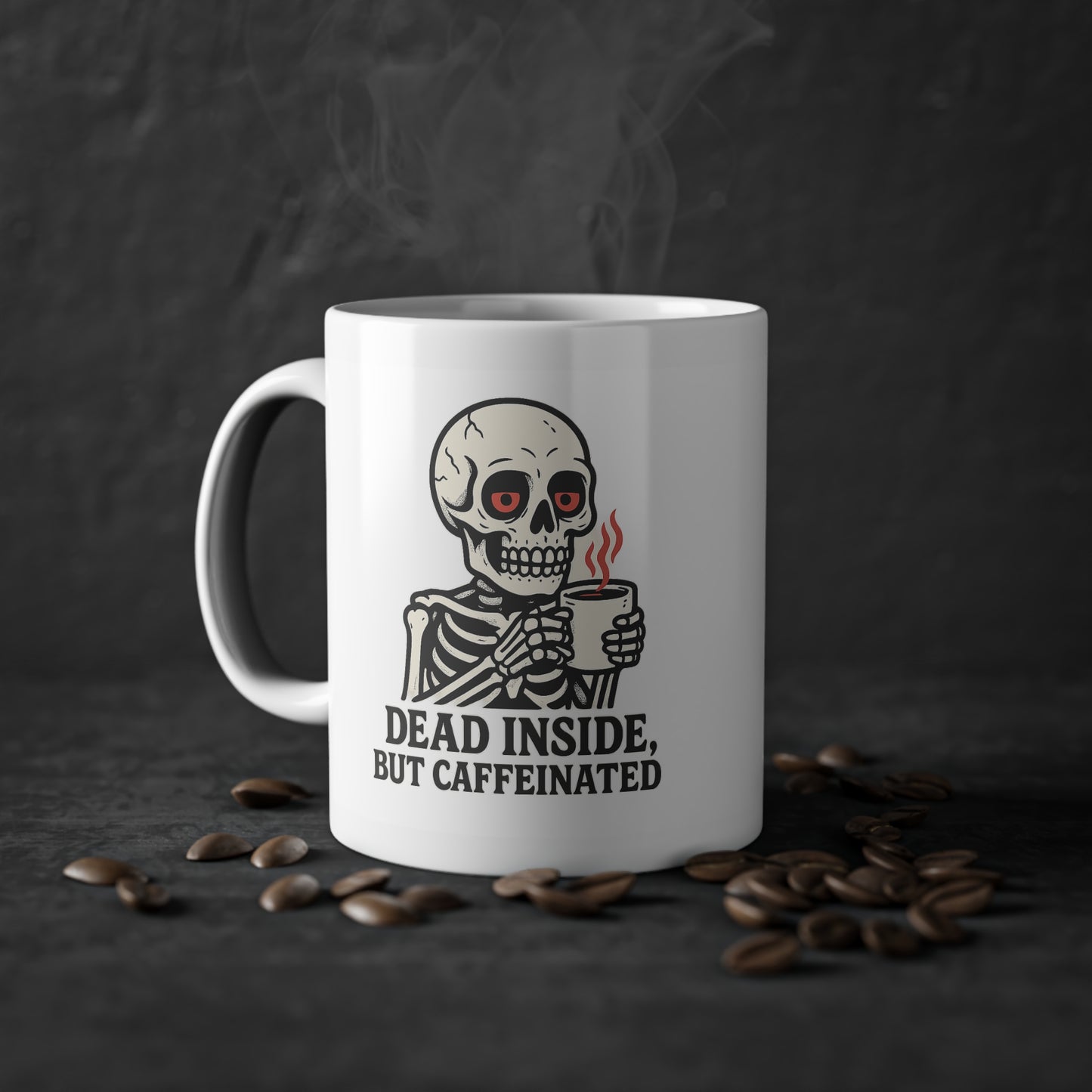 Skeleton Coffee Mug, Halloween Gift