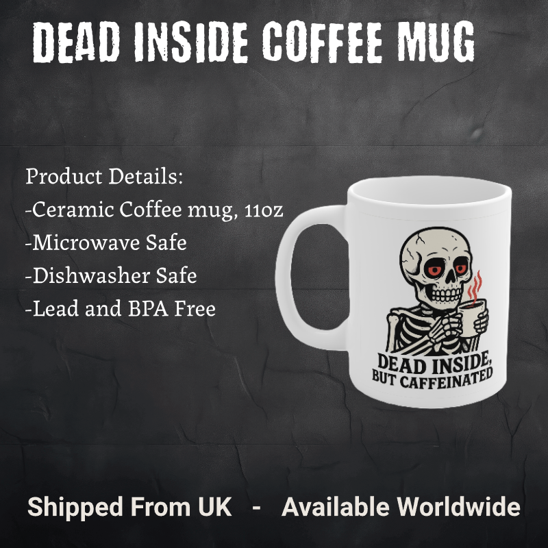 Skeleton Coffee Mug, Halloween Gift