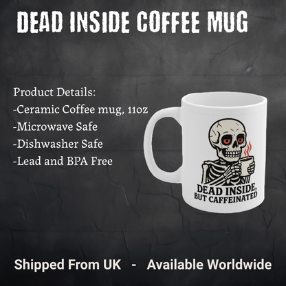 Skeleton Coffee Mug, Halloween Gift