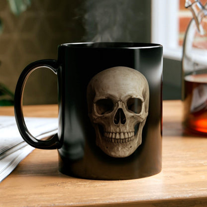 Black Skull Coffee Mug