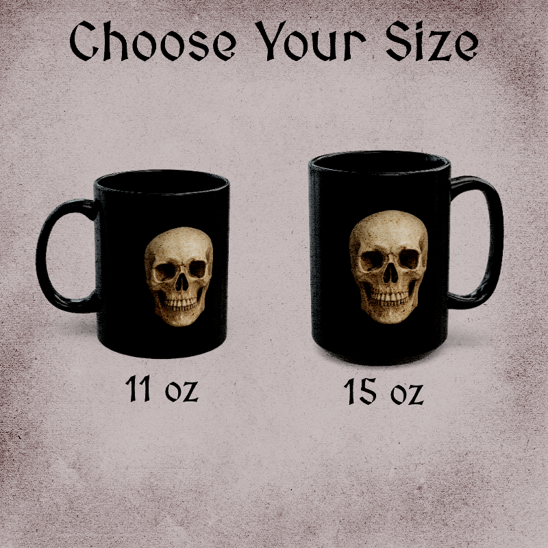 Black Skull Coffee Mug
