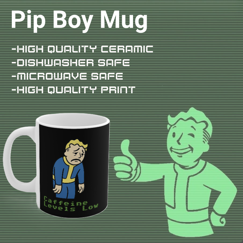 Fallout - Caffeine Levels Low Coffee Mug