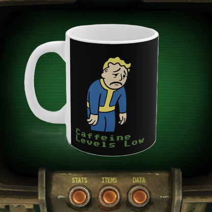 Fallout - Caffeine Levels Low Coffee Mug