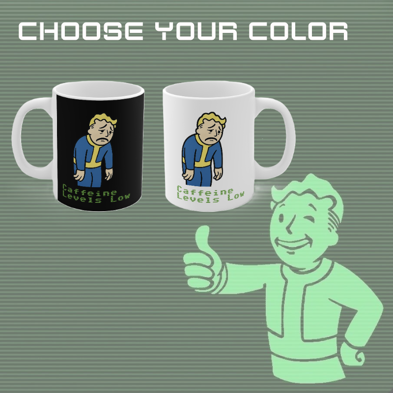 Fallout - Caffeine Levels Low Coffee Mug