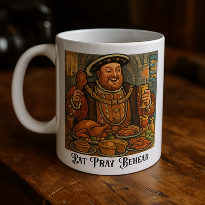 Henry VIII Eat, Pray, Behead Mug