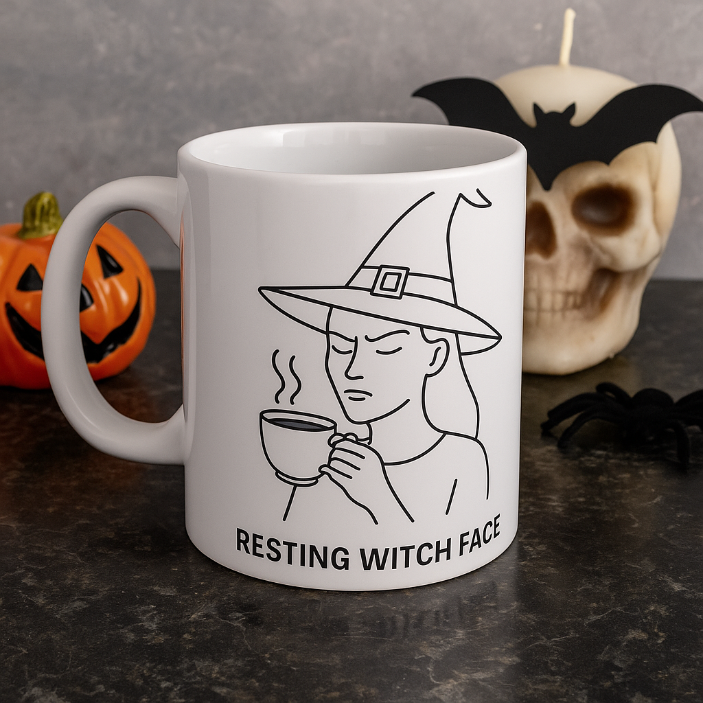 Resting Witch Face Coffee Mug