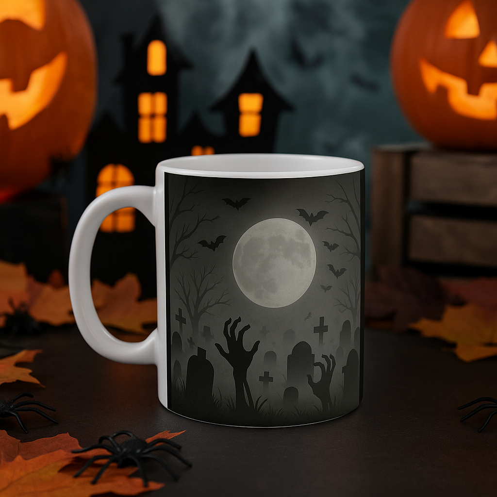 Spooky Graveyard Mug