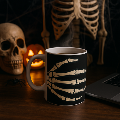 Skeleton Hands Coffee Mug