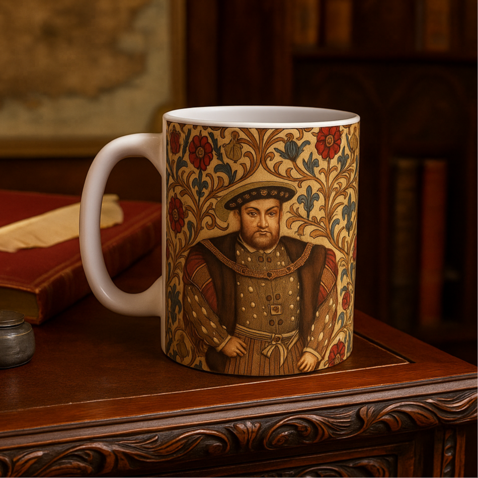 Henry VIII Tudor Rose Pattern Mug