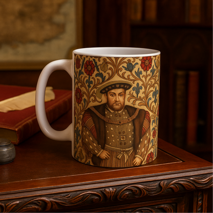 Henry VIII Tudor Rose Pattern Mug