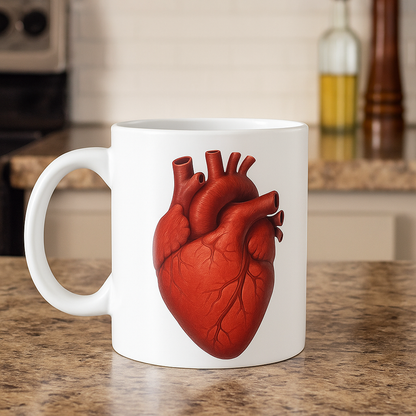 Human Heart Mug - White