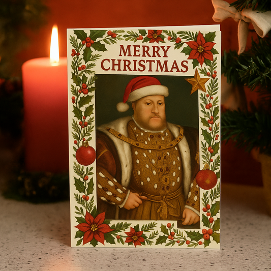 Henry VIII Christmas Cards – Set of 10 Funny Tudor Cards