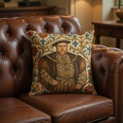 Henry VIII Tudor Rose Cushion — Regal History Gift Throw Pillow
