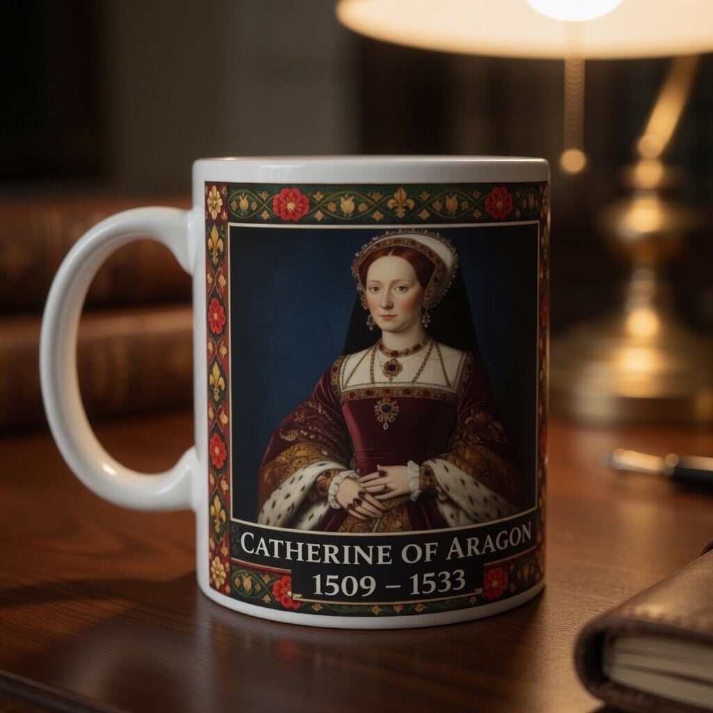Catherine of Aragon Portrait Mug — Tudor History Gift for History Lovers