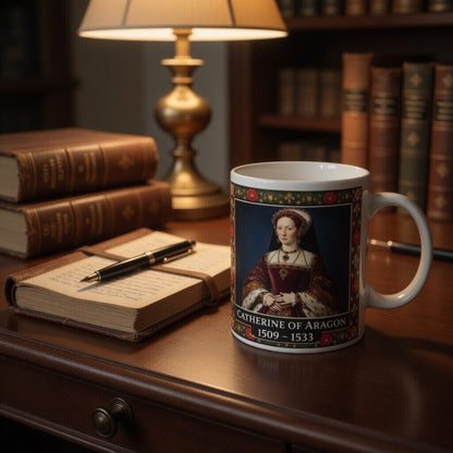 Catherine of Aragon Portrait Mug — Tudor History Gift for History Lovers