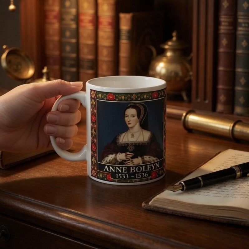 Anne Boleyn Portrait Mug — Tudor History Gift for History Lovers
