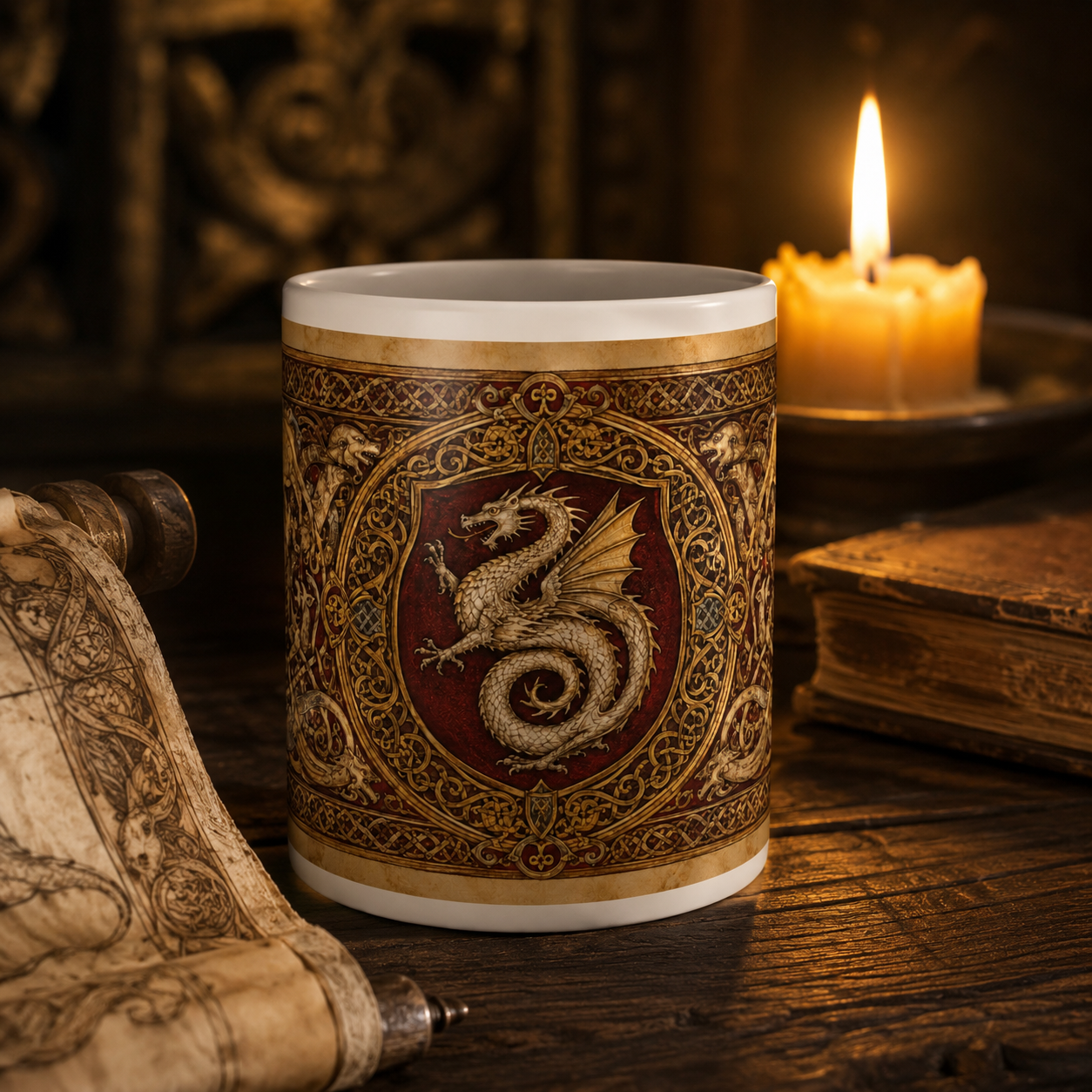 Kingdom of Wessex Mug — Anglo-Saxon Heraldic History Gift