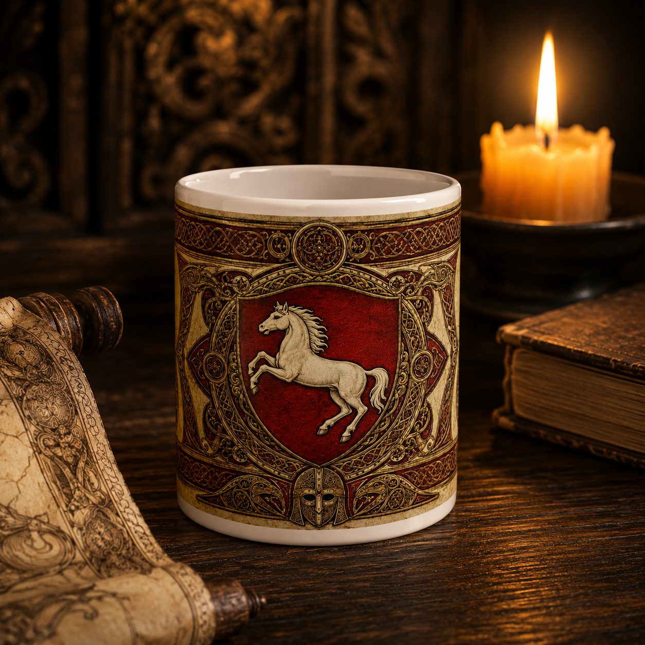 Kingdom of Kent Mug — Anglo-Saxon Heraldic History Gift