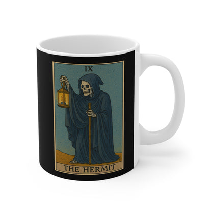 Hermit Skeleton Tarot Card Mug