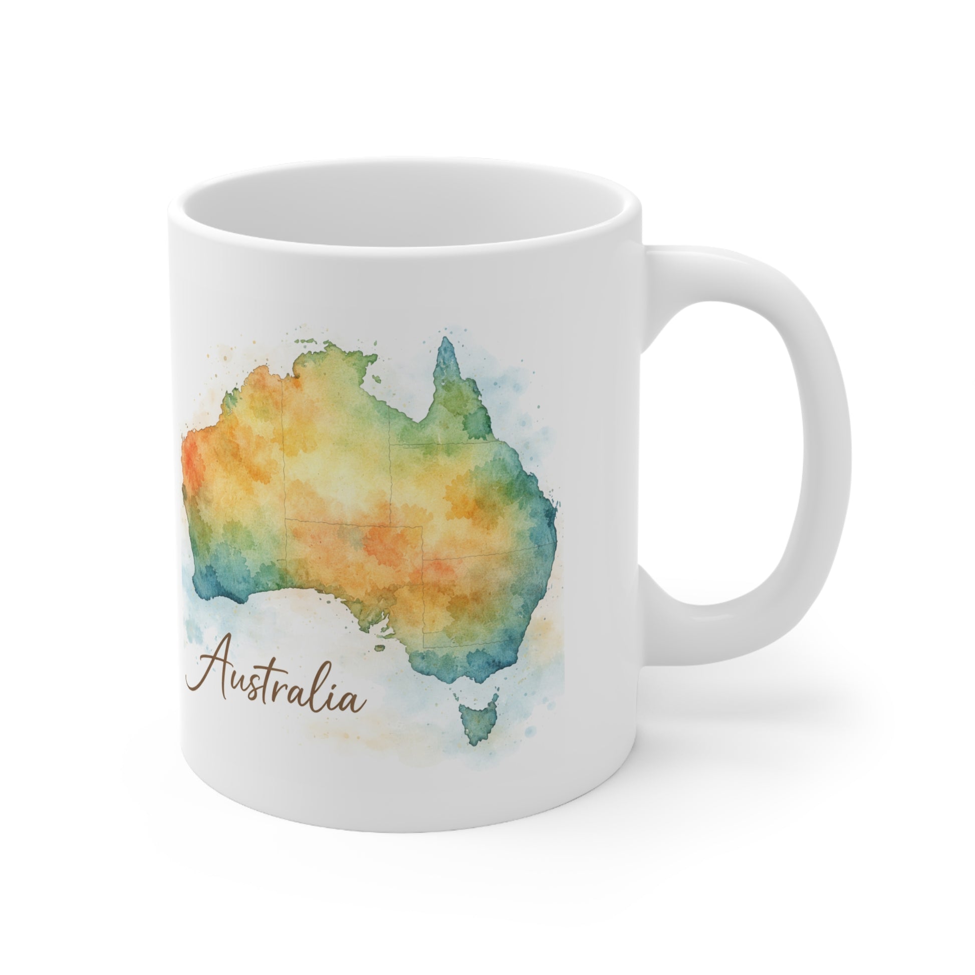 Australia Atlas Mug — Travel Gift for Aussies & Australia Lovers